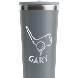 Golf RTIC Everyday Tumbler with Straw - 28oz - Grey - Single-Sided (Personalized)