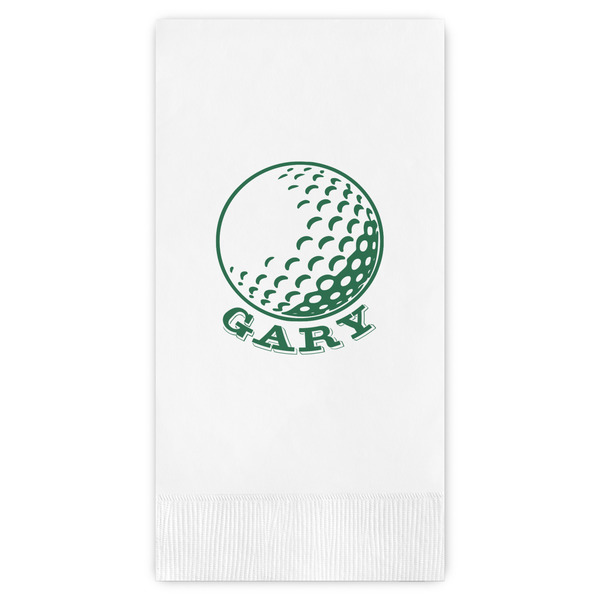 Custom Golf Guest Napkins - Full Color - Embossed Edge (Personalized)