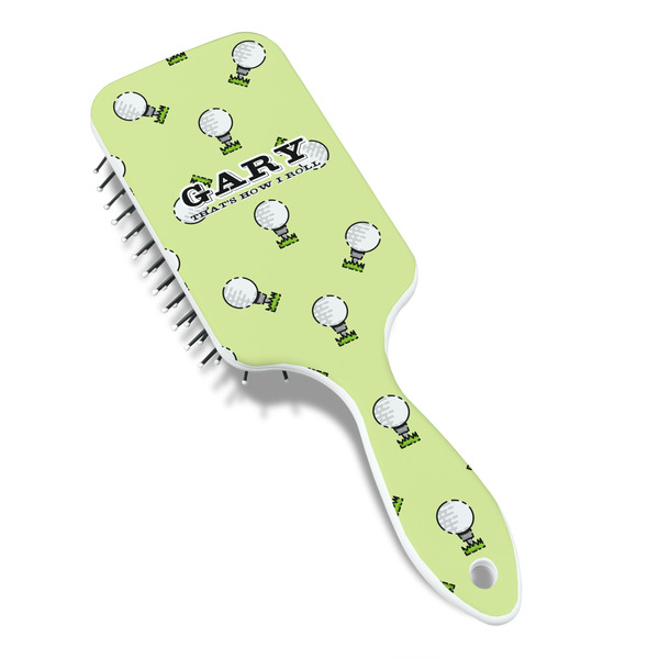 Golf Hair Brush - Angle View