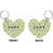 Golf Heart Keychain (Front + Back)