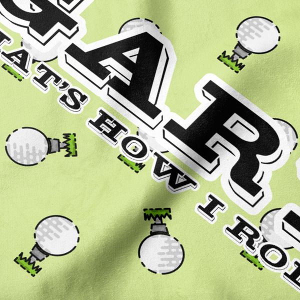 Golf Hooded Baby Towel- Detail Close Up