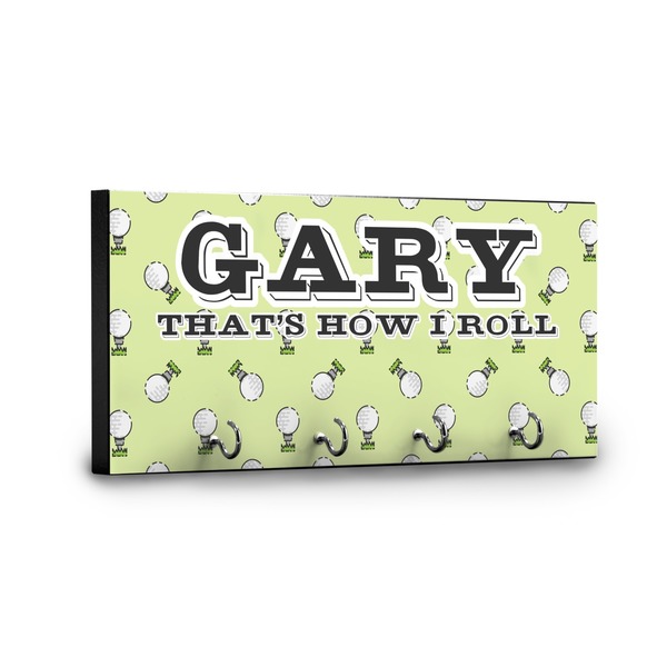 Golf Key Hanger - Front View with Hooks