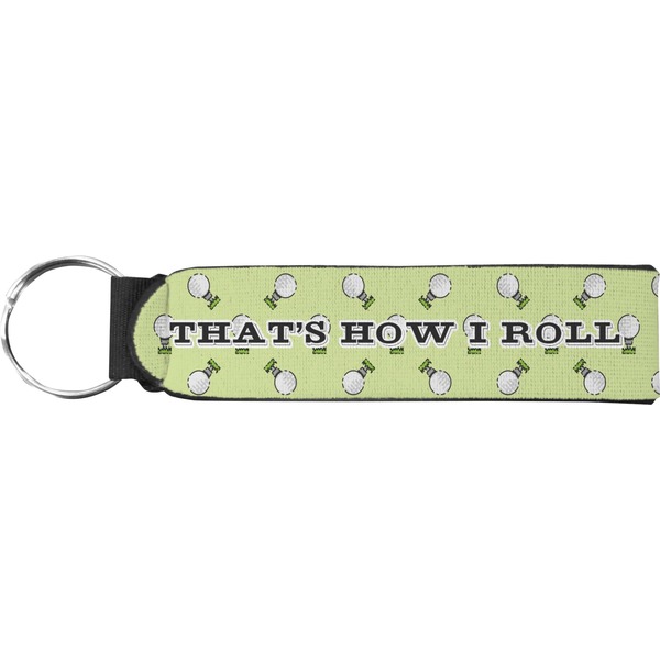 Custom Golf Neoprene Keychain Fob (Personalized)