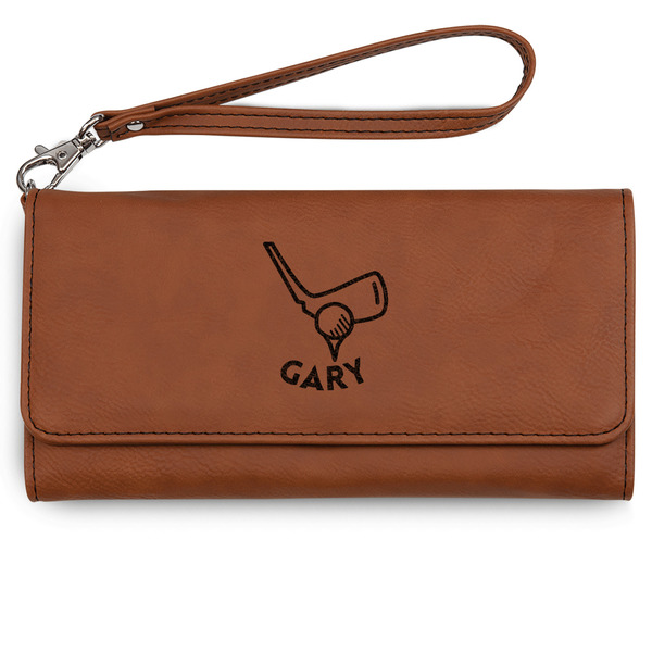 Custom Golf Ladies Leatherette Wallet - Laser Engraved (Personalized)