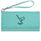 Golf Ladies Wallet - Leather - Teal - Front View