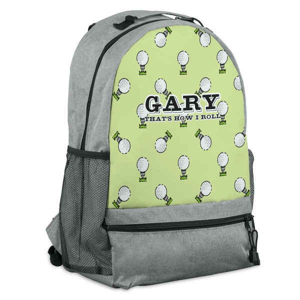 Custom Golf Backpack - Grey (Personalized)