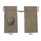 Golf Large Burlap Gift Bags - Front Approval