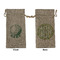 Golf Large Burlap Gift Bag - Front & Back (Personalized)
