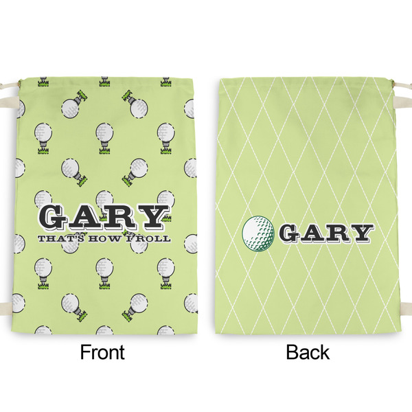 Golf Large Laundry Bag - Front & Back View