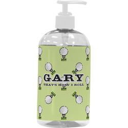 Golf Plastic Soap / Lotion Dispenser (16 oz - Large - White) (Personalized)
