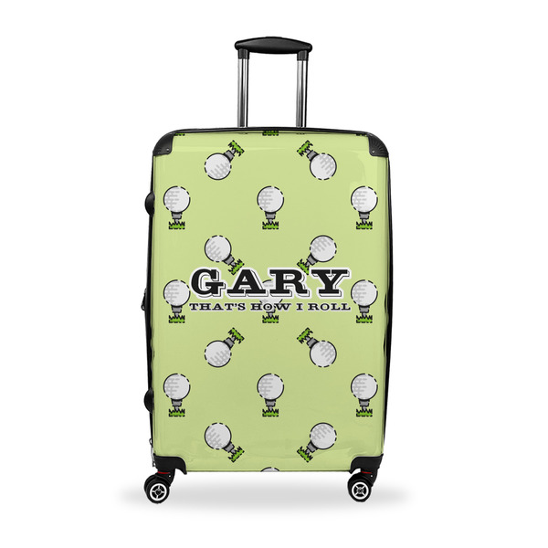 Custom Golf Suitcase - 28" Large - Checked w/ Name or Text