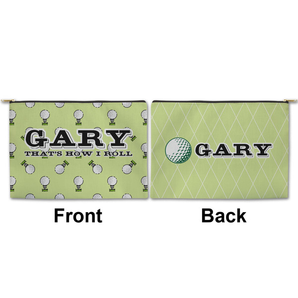 Golf Large Zipper Pouch Approval (Front and Back)