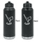 Golf Laser Engraved Water Bottles - Front & Back Engraving - Front & Back View