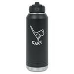 Golf Water Bottles - Laser Engraved - Front & Back (Personalized)