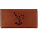 Golf Leatherette Checkbook Holder (Personalized)