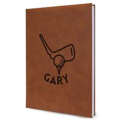 Golf Leather Sketchbook - Large - Double Sided (Personalized)