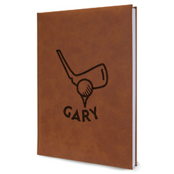 Golf Leather Sketchbook - Large - Single Sided (Personalized)