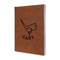 Golf Leather Sketchbook - Small - Double Sided - Angled View