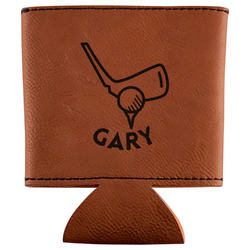 Golf Leatherette Can Sleeve (Personalized)