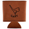 Golf Leatherette Can Sleeve - Flat