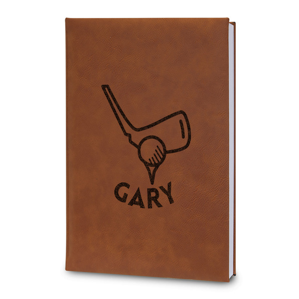 Custom Golf Leatherette Journal - Large - Double Sided (Personalized)
