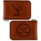 Golf Leatherette Magnetic Money Clip - Front and Back