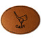 Golf Leatherette Patches - Oval