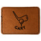 Golf Faux Leather Iron On Patch - Rectangle (Personalized)