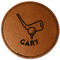 Golf Leatherette Patches - Round