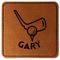 Golf Leatherette Patches - Square