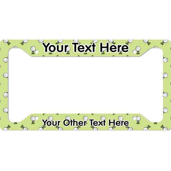 Custom Golf License Plate Frame - Style A (Personalized)