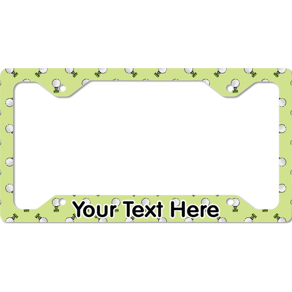 Custom Golf License Plate Frame - Style C (Personalized)