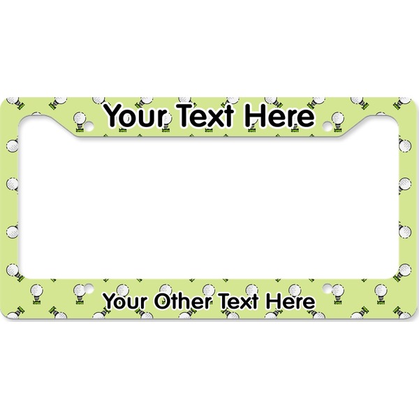 Custom Golf License Plate Frame - Style B (Personalized)