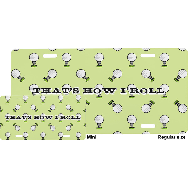 Golf License Plate (Sizes)