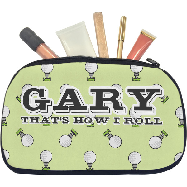 Custom Golf Makeup / Cosmetic Bag - Medium (Personalized)