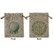 Golf Medium Burlap Gift Bag - Front & Back (Personalized)