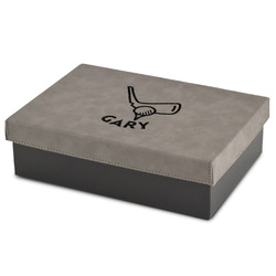 Golf Gift Boxes w/ Engraved Leather Lid (Personalized)