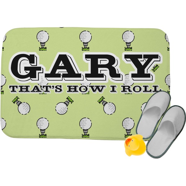 Custom Golf Memory Foam Bath Mat - 34"x21" (Personalized)