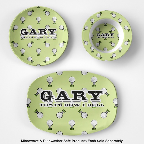 Golf Microwave & Dishwasher Safe CP Plastic Dishware - Group