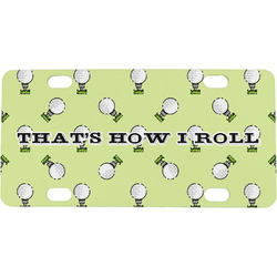 Golf Mini / Bicycle License Plate (4 Holes) (Personalized)