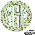 Golf Monogram Car Decal (Personalized)