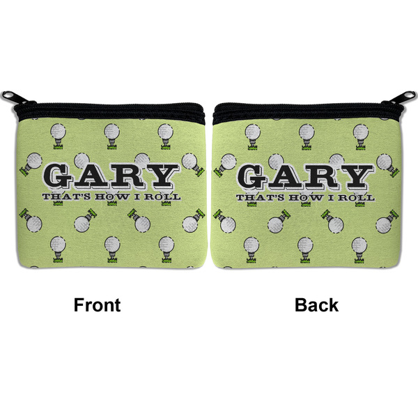 Golf Neoprene Coin Purse - Front & Back (APPROVAL)
