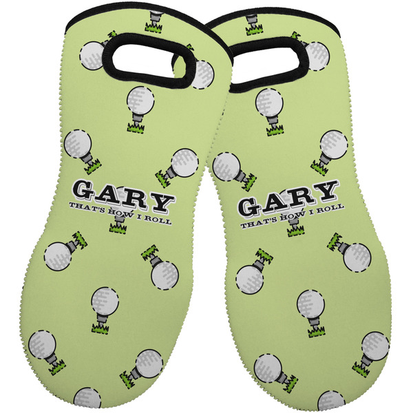Golf Neoprene Oven Mitt -Set of 2 - Front