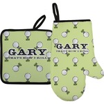 Golf Right Oven Mitt & Pot Holder Set w/ Name or Text