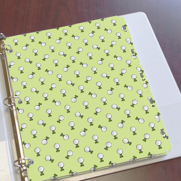 Golf Page Dividers - Set of 5 - In Context
