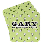 Golf Paper Coasters w/ Name or Text