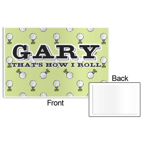 Golf Disposable Paper Placemat - Front & Back