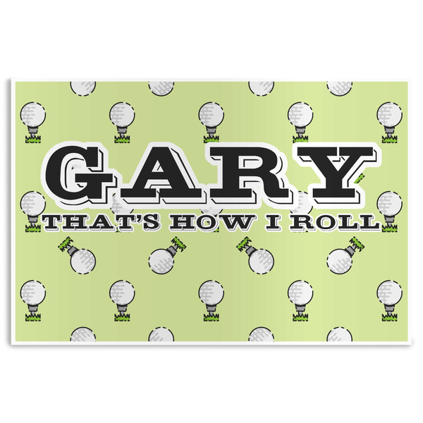 Custom Golf Disposable Paper Placemats (Personalized)