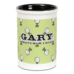 Golf Ceramic Pencil Holders - Black