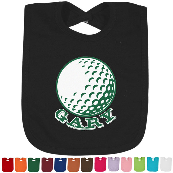 Custom Golf Cotton Baby Bib (Personalized)